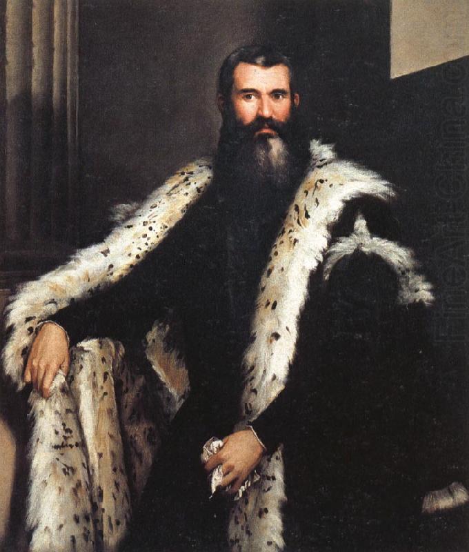 Paolo Veronese Portrait of a Gentleman in a Fur china oil painting image
